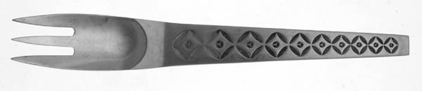 SRB100 (STAINLESS) Medium Solid Cold Meat Serving Fork