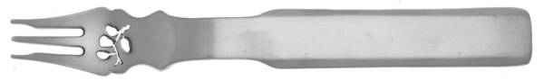 Oblique (Stainless) Pickle Fork Pierced with Short Handle HC