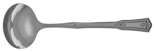 SRB113 (Stainless) Gravy Ladle with No Spout Stainless Bowl HC