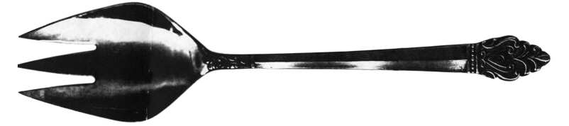 La Cata Medium Solid Cold Meat Serving Fork