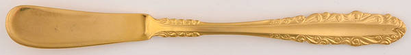 Golden Glenmere (Gold Electroplate) Flat Handle Master Butter Knife