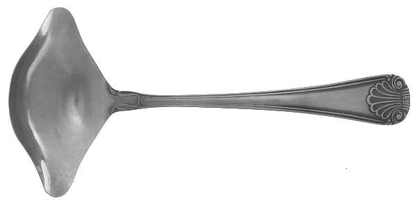 Antique Shell (Stainless) Solid Gravy Ladle