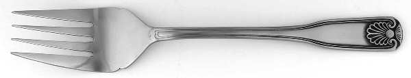 SRB3 (STAINLESS) Medium Solid Cold Meat Serving Fork