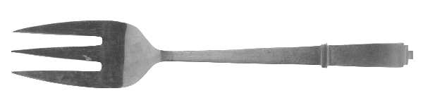 Stuart I (Stainless) Medium Solid Cold Meat Serving Fork