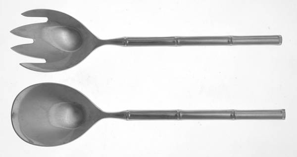 Tiburon ( Stainless) (2 Pc) Solid Salad Set