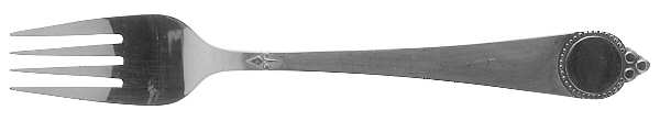 Vanity (Stainless, Circle Of Beads) Individual Salad Fork