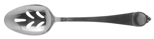 Vanity (Stainless, Circle Of Beads) Pierced Tablespoon (Serving Spoon)