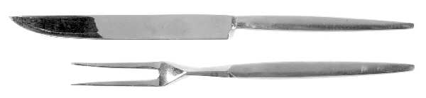 Windrim (Stainless) Large 2-Piece Roast Carving Set w/Stainless Blade