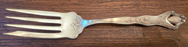 Endicott (Silverplate) Medium Solid Cold Meat Serving Fork