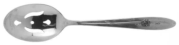 Provincial Rose (Stainless) Pierced Tablespoon (Serving Spoon)