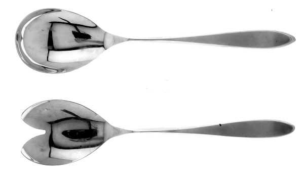 Stylus (Stainless) (2 Pc) Solid Salad Set