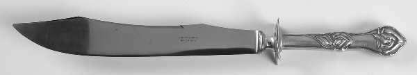 Sweet Pea (Silverplate) Large Stainless Blade Roast Carving Knife