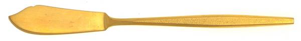 Golden Triumph (Gold Electroplate) Flat Handle Master Butter Knife