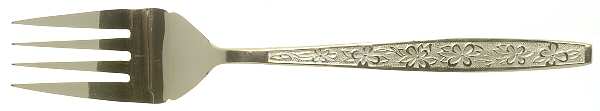 Gold La Spana (Gold Electroplate) Large Solid Cold Meat Serving Fork