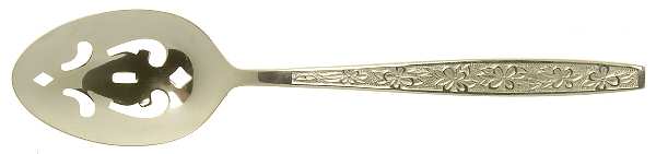 Gold La Spana (Gold Electroplate) Pierced Tablespoon (Serving Spoon)