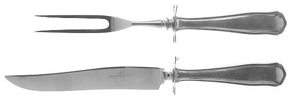 Dolores (Sterling, 1909, No Monograms) Small Stainless Blade 2-Piece Steak Carving Set