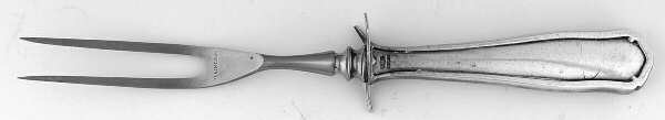 Dolores (Sterling, 1909, No Monograms) Small Steak Carving Fork with Stainless Prongs