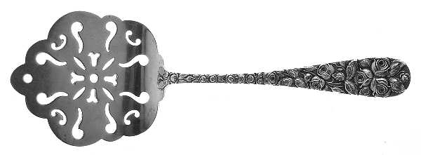Baltimore Rose (Sterling, 1905, Decor) Small Tomato Server,  Solid Piece