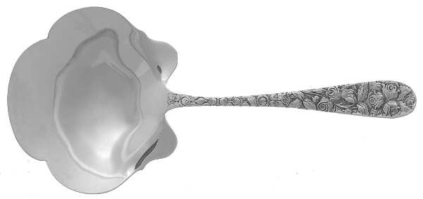 Baltimore Rose (Sterling, 1905, Decor) Solid Bon Bon Spoon