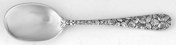 Baltimore Rose (Sterling, 1905, Decor) Straight Handle Baby Spoon
