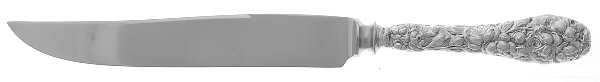 Baltimore Rose (Sterling, 1905, Decor) Small Steak Carving Knife with Stainless Blade