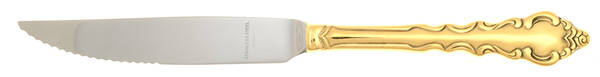 Golden Melody (Gold Electroplate) Steak Knife Individual Hollow, Serrate HC