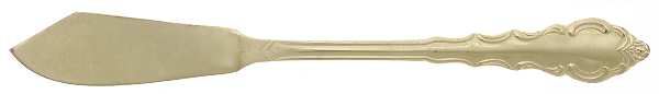Golden Melody (Gold Electroplate) Flat Handle Master Butter Knife