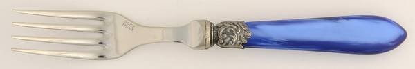 Pompadour-Blue (Stainless) Individual Salad Fork