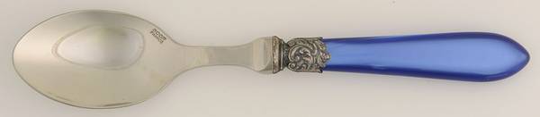 Pompadour-Blue (Stainless) Place/Oval Soup Spoon