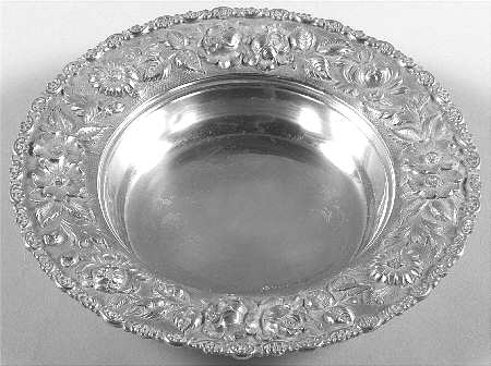 Baltimore Rose (Sterling, Hollowware) Wine Bottle Coaster