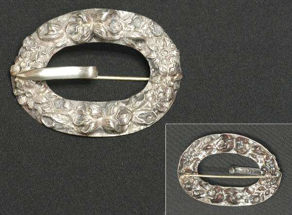 Baltimore Rose (Sterling, Hollowware) Belt Buckle/Pin
