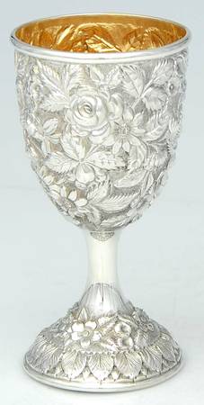 Baltimore Rose (Sterling, Hollowware) Water Goblet