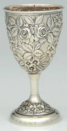 Baltimore Rose (Sterling, Hollowware) Sterling Wine Goblet