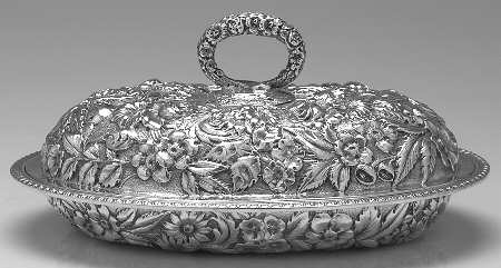 Baltimore Rose (Sterling, Hollowware) (2 Pc) 11" Oval Double Vegetable