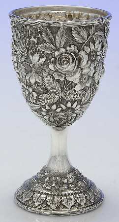 Baltimore Rose (Sterling, Hollowware) Water Goblet