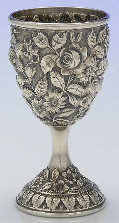 Baltimore Rose (Sterling, Hollowware) Water Goblet