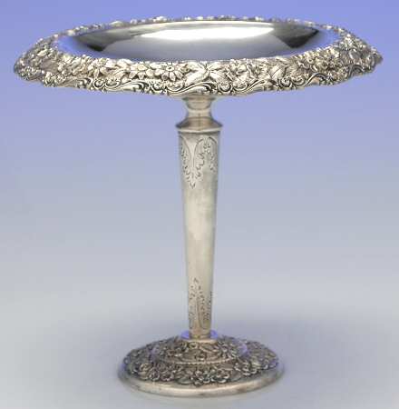 Baltimore Rose (Sterling, Hollowware) Round Compote (Height X Width)