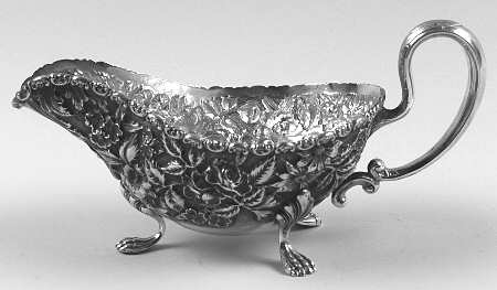 Baltimore Rose (Sterling, Hollowware) Gravy Boat No Underplate