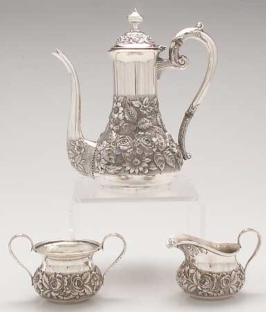 Baltimore Rose (Sterling, Hollowware) 3 Piece Demi Set