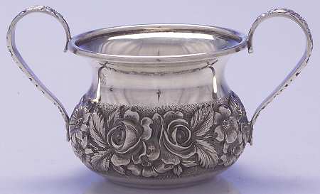 Baltimore Rose (Sterling, Hollowware) Demi Sugar Bowl