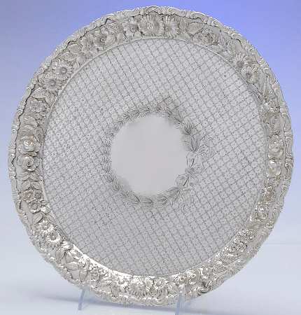 Baltimore Rose (Sterling, Hollowware) 11" Round Tray