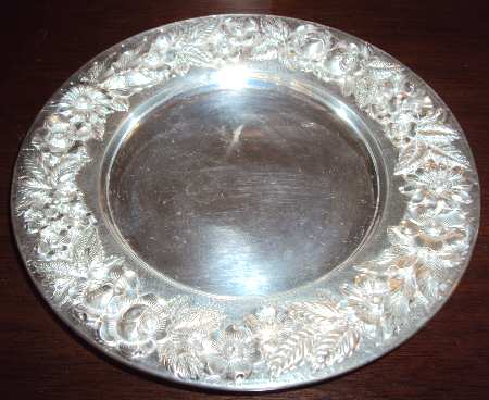 Baltimore Rose (Sterling, Hollowware) Bread Plate
