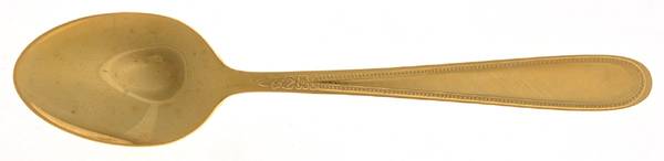 Golden Beaded Elegance (Gold Electroplate) Teaspoon