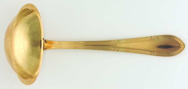 SBB6 (GOLD ELECTROPLATE) Solid Gravy Ladle