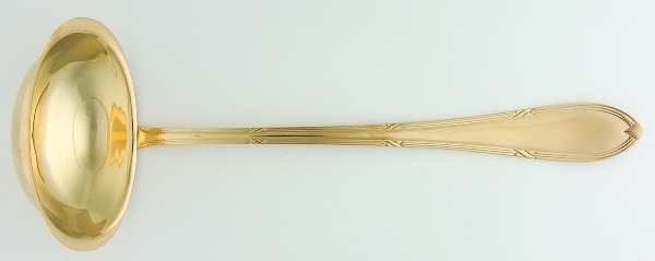 SBB6 (GOLD ELECTROPLATE) Solid Soup Ladle