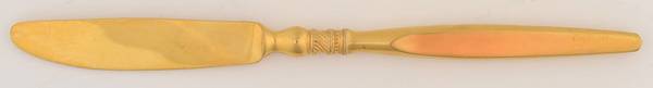 Golden Ventura (Gold Electroplate) New French Solid Knife