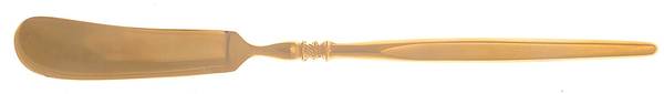 Golden Ventura (Gold Electroplate) Flat Handle Master Butter Knife
