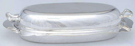 Silverplate Hollowware 1/4 Pound Covered Butter Dish