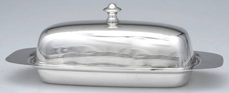 Silverplate Hollowware 1/4 Pound Covered Butter Dish