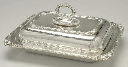 Silverplate Hollowware Double Vegetable Bowl